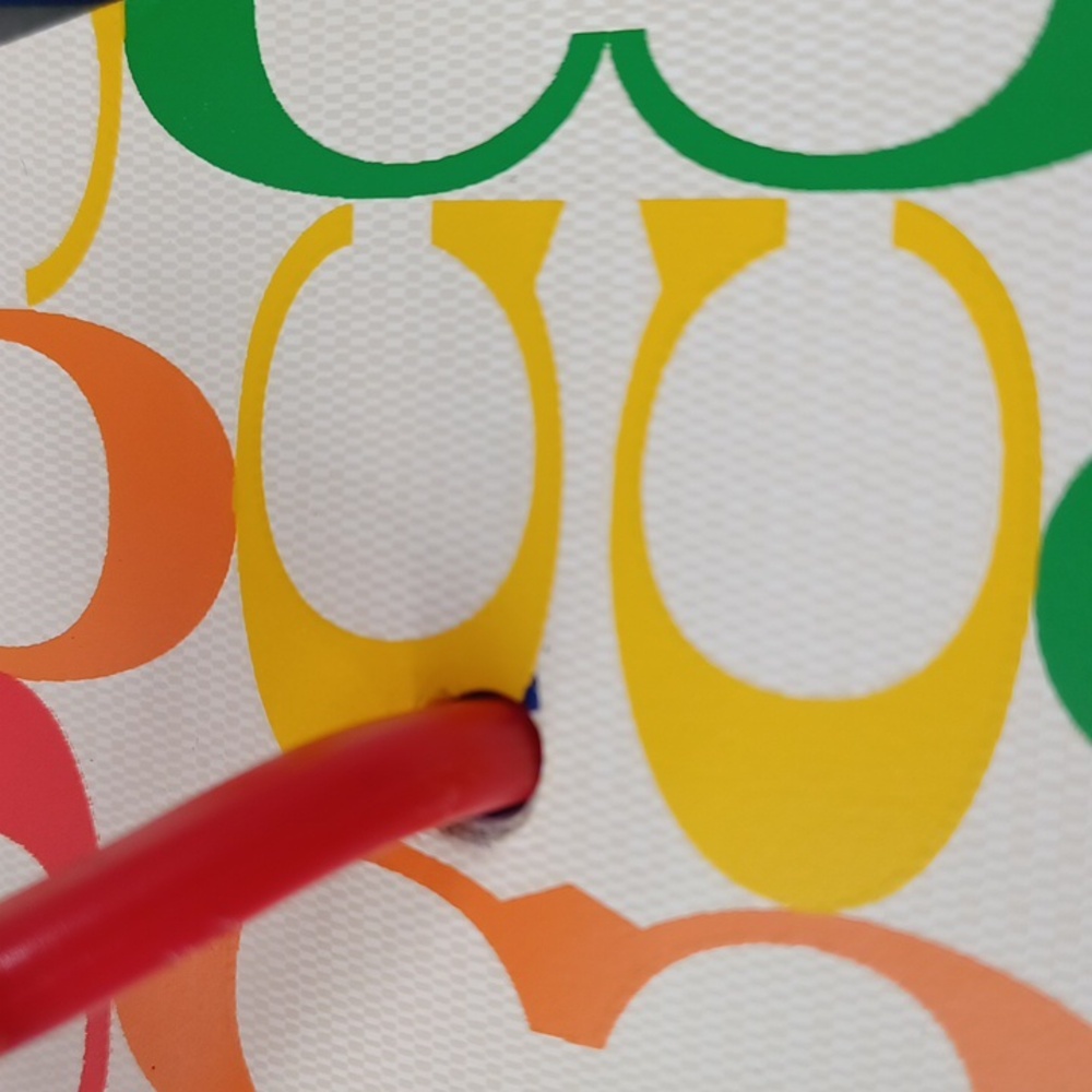 Coach Signature Rainbow Pride Flip Flops NWOT - Picture 8 of 8